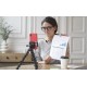Rode NT-USB Mini Studio Quality USB Unidirectional Microphone for podcasting, Streaming, Musician, Gaming, Voice Over (Black)