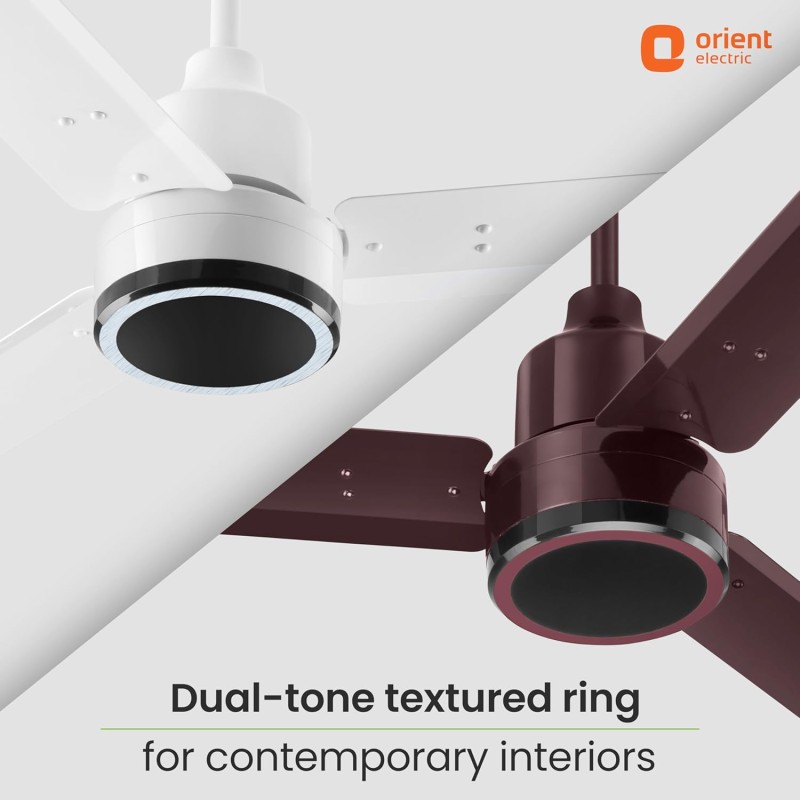 Orient Electric 1200 mm Zeno BLDC | BLDC energy saving ceiling fan with Remote |BEE 5-star rated | Saves up to 50% on electricity bills | White, pack of 1