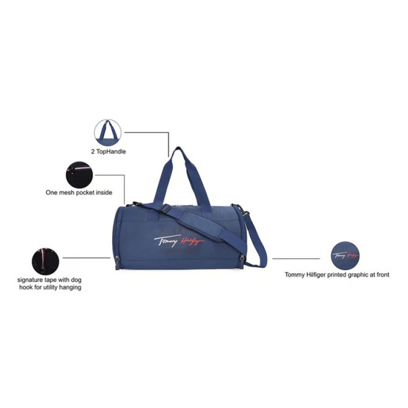 Tommy Hilfiger Unisex Freeman Gym Bag-NAVY Tommy Hilfiger Unisex Freeman Gym Bag-NAVY
