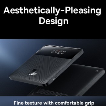 Baseus Blade Power Digital Display Fast Charging Power Bank HD Edition 20000mAh 100W Black (with Baseus Xiaobai Series Fast Charging Cable Type-C to C Baseus Blade Power Digital Display Fast Charging Power Bank HD Edition 20000mAh 100W Black (with Baseus Xiaobai Series Fast Charging Cable Type-C to C