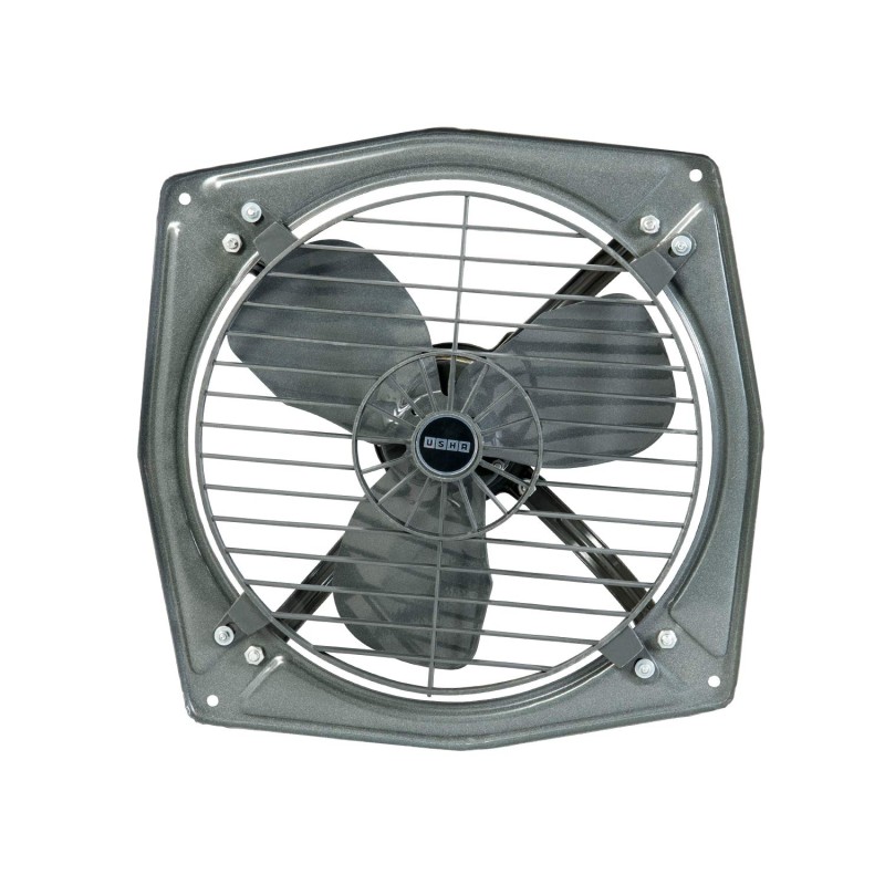 Usha Aeroclean 230mm (9Inch) Exhaust Fan | Goodbye Oil & Dust Lacquer Coating | 100% Copper Motor | Scratch&StainResistant | Aerodynamically Balanced Blades | 2Year Warranty| Metallic Grey