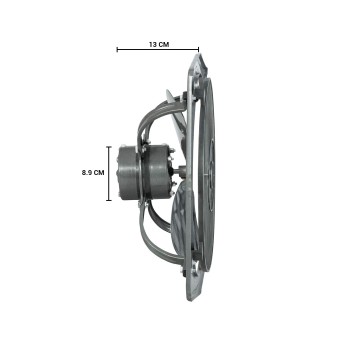 Usha Aeroclean 230mm (9Inch) Exhaust Fan | Goodbye Oil & Dust Lacquer Coating | 100% Copper Motor | Scratch&StainResistant | Aerodynamically Balanced Blades | 2Year Warranty| Metallic Grey