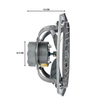 Usha Aeroclean 300mm (12Inch) Exhaust Fan | Goodbye Oil & Dust Lacquer Coating | 100% Copper Motor | Scratch&StainResistant | Aerodynamically Balanced Blades | 2Year Warranty| Metallic Grey