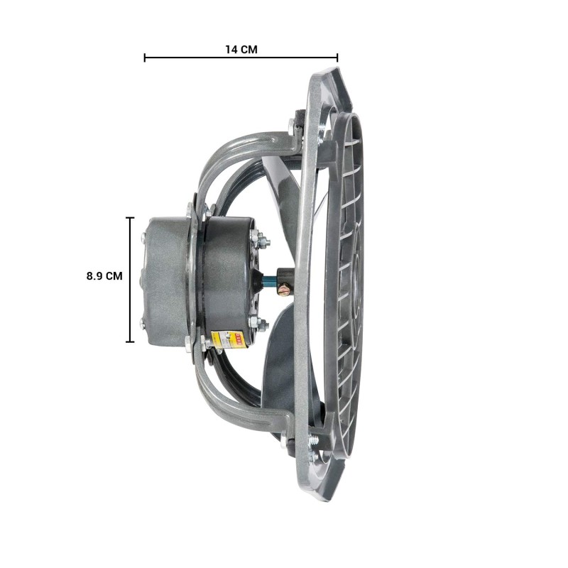 Usha Aeroclean 300mm (12Inch) Exhaust Fan | Goodbye Oil & Dust Lacquer Coating | 100% Copper Motor | Scratch&StainResistant | Aerodynamically Balanced Blades | 2Year Warranty| Metallic Grey