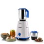 Usha MG3750 MG 500-Watt 2 Stainless Steel Jars with 3-speed mode,100% Copper Motor with 2 years Product Warranty & 5 Years Motor Warranty, White & Blue