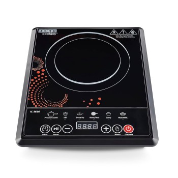 Usha Cook Joy (3616) 1600-Watt Induction Cooktop (Black) pack of 2