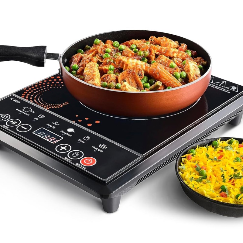 Usha Cook Joy (3616) 1600-Watt Induction Cooktop (Black) pack of 2