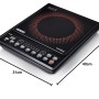 Usha Cookjoy (Cj1360Wpc) 1350 Watt Induction Cooktop (Black), Sealed, 1 Burner