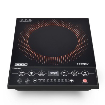 Usha Cookjoy (CJ2000WPCN) 2000 Watt Induction Cooktop (Black), Sealed
