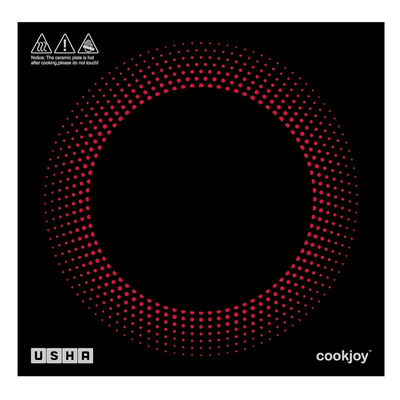 Usha Cookjoy (CJ2000WPCN) 2000 Watt Induction Cooktop (Black), Sealed