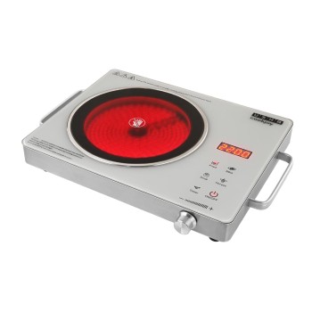 USHA IR2200TCW Infrared Induction Cooktop with grill | 2200 Watts | 11 Power Level | 4 Preset Menu | Feather Touch Controls | Digital display | 1 Year Warranty| White