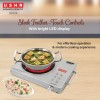 USHA IR2200TCW Infrared Induction Cooktop with grill | 2200 Watts | 11 Power Level | 4 Preset Menu | Feather Touch Controls | Digital display | 1 Year Warranty| White