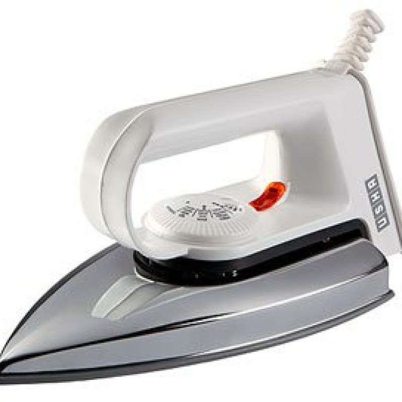 USHA EI 2102 1000 W Ultra Lightweight Dry Iron with Non-Stick Soleplate (White)
