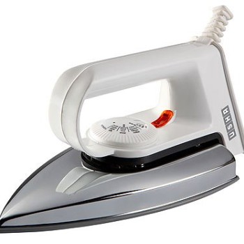 USHA EI 2102 1000 W Ultra Lightweight Dry Iron with Non-Stick Soleplate (White)