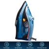 USHA Aqua Glow 2000 watts Steam Iron with Innovative Led Indicator | Ceramic Soleplate |Powerful Steam Output upto 20gm/min | 300ml Water Tank Capacity |Self Cleaning Function| 2 Years Warranty|(Blue)