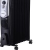 USHA OFR 4211 F PTC 2500W Oil Filled Radiator Room Heater with 11 Fins, 3 Heat Settings, Adjustable Thermostat, Built-in Fan, Overheat & Tip-Over Protection (Black)