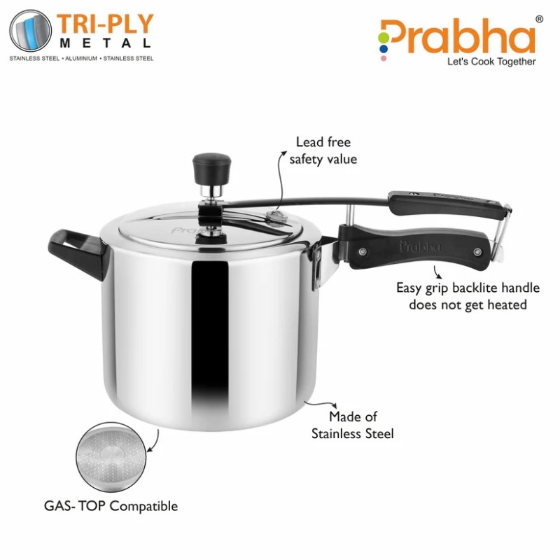 Prabha - Prochef Triply Pressure Cooker 3 Liter