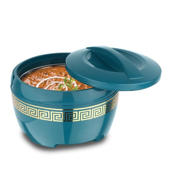 Asian Marco Inner Steel Casserole, 1800 ml, Blue |PU Insulated| BPA Free | Odour Proof| Food Grade | Easy to Carry | Easy to Store | Ideal for Chapatti | Roti | Serving Casserole