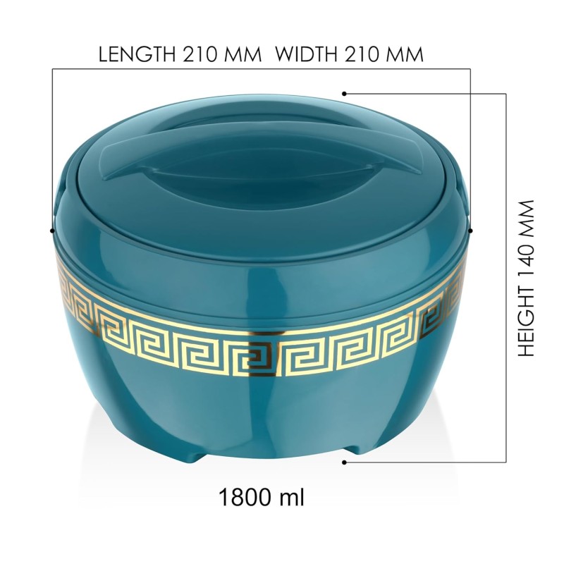 Asian Marco Inner Steel Casserole, 1800 ml, Blue |PU Insulated| BPA Free | Odour Proof| Food Grade | Easy to Carry | Easy to Store | Ideal for Chapatti | Roti | Serving Casserole Asian Marco Inner Steel Casserole, 1800 ml, Blue |PU Insulated| BPA Free | Odour Proof| Food Grade | Easy to Carry | Easy to Store | Ideal for Chapatti | Roti | Serving Casserole