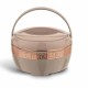 Asian Marco Inner Steel Casserole, 1800 ml, Rose Beige |PU Insulated| BPA Free | Odour Proof| Food Grade | Easy to Carry | Easy to Store | Ideal for Chapatti | Roti | Serving Casserole