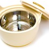 ASIAN Casserole Majestic Gold Stainless Steel Insulated Hotpot (BEIGE, 1500ML)
