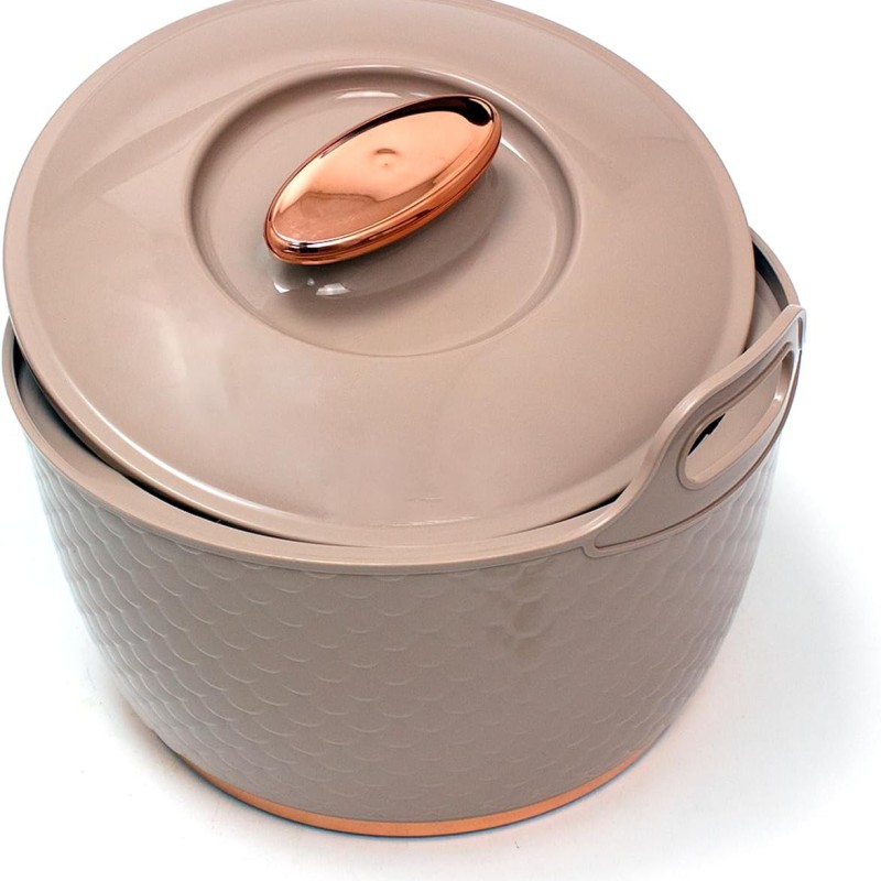ASIAN Casserole Majestic Gold Stainless Steel Insulated Hotpot (ROSE, 1500ML) ASIAN Casserole Majestic Gold Stainless Steel Insulated Hotpot (ROSE, 1500ML)