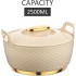 ASIAN Casserole Majestic Gold Stainless Steel Insulated Hotpot (BEIGE, 2500ML)