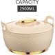 ASIAN Casserole Majestic Gold Stainless Steel Insulated Hotpot (BEIGE, 2500ML)