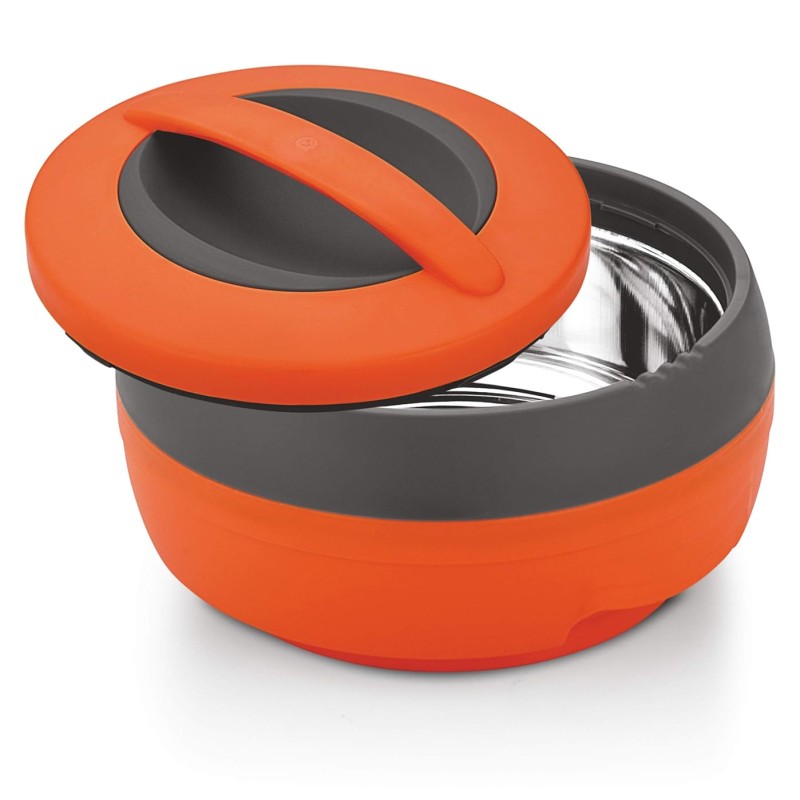 Asian Cosmos Inner Steel Casserole, 2500 ml, Orange|PU Insulated| BPA Free | Odour Proof| Food Grade | Easy to Carry | Easy to Store | Ideal for Chapatti | Roti | Serving Casserole Asian Cosmos Inner Steel Casserole, 2500 ml, Orange|PU Insulated| BPA Free | Odour Proof| Food Grade | Easy to Carry | Easy to Store | Ideal for Chapatti | Roti | Serving Casserole