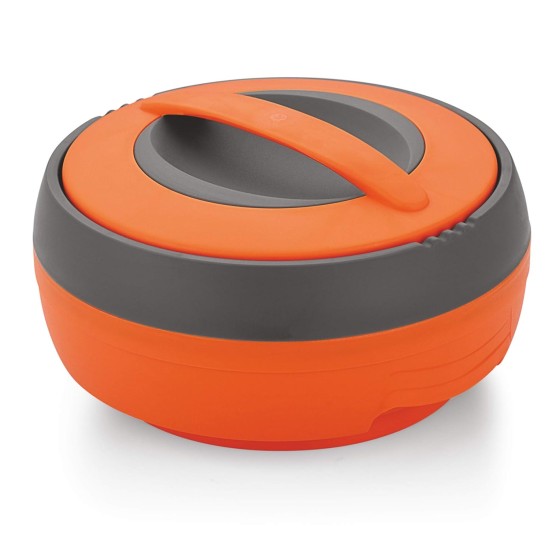 Asian Cosmos Inner Steel Casserole, 1000 ml, Orange|PU Insulated| BPA Free | Odour Proof| Food Grade | Easy to Carry | Easy to Store | Ideal for Chapatti | Roti | Serving Casserole