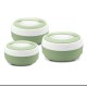 Asian Cosmos Insulated Casserole | Set of 3 Pcs ,600ML, 100ML, 1500ML - GREEN