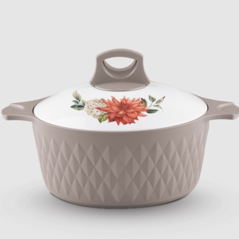 ASIAN Casserole Diamond Stainless Steel Liner Double Wall Insulated (BROWN, 1500ML) ASIAN Casserole Diamond Stainless Steel Liner Double Wall Insulated (BROWN, 1500ML)