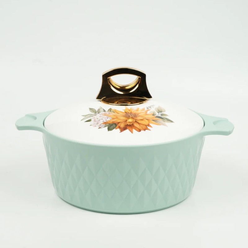 ASIAN Casserole Diamond Stainless Steel Liner Double Wall Insulated (BLUE, 2500ML) ASIAN Casserole Diamond Stainless Steel Liner Double Wall Insulated (BLUE, 2500ML)