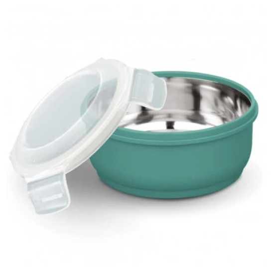 Asian Dura Lock Inner Steel Container | Microwave Safe | 650ML , TURQUOISE