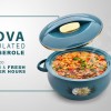 Asian Nova Inner Steel Casserole, 1600 ml, BLUE |PU Insulated| BPA Free | Odour Proof| Food Grade | Easy to Carry | Easy to Store | Ideal for Chapatti | Roti | Serving Casserole