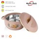 Asian Nova Inner Steel Casserole, 1600 ml, Rose Beige |PU Insulated| BPA Free | Odour Proof| Food Grade | Easy to Carry | Easy to Store | Ideal for Chapatti | Roti | Serving Casserole