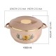 Asian Nova Inner Steel Casserole, 1600 ml, Rose Beige |PU Insulated| BPA Free | Odour Proof| Food Grade | Easy to Carry | Easy to Store | Ideal for Chapatti | Roti | Serving Casserole