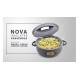 Asian Nova Inner Steel Casserole, 2500 ml, Grey |PU Insulated| BPA Free | Odour Proof| Food Grade | Easy to Carry | Easy to Store | Ideal for Chapatti | Roti | Serving Casserole