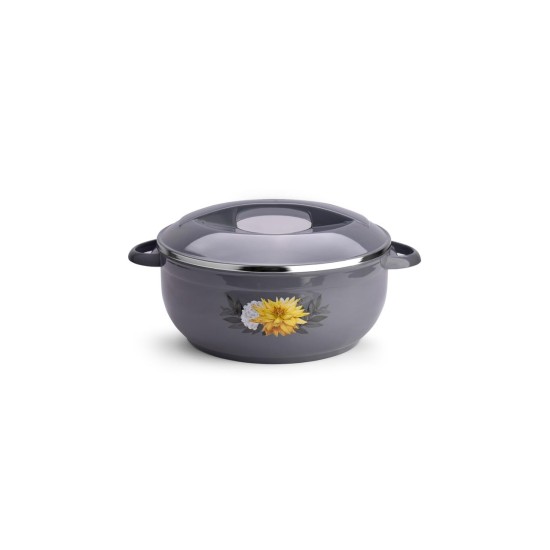 Asian Nova Inner Steel Casserole, 2500 ml, Grey |PU Insulated| BPA Free | Odour Proof| Food Grade | Easy to Carry | Easy to Store | Ideal for Chapatti | Roti | Serving Casserole