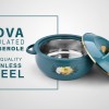 Asian Nova Inner Steel Casserole, 5500 ml, Blue |PU Insulated| BPA Free | Odour Proof| Food Grade | Easy to Carry | Easy to Store | Ideal for Chapatti | Roti | Serving Casserole