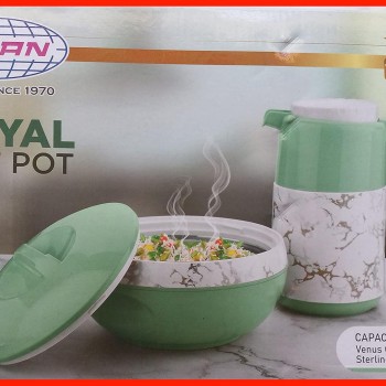ASIAN Royal HOT Pot (Casserole - 1500ML,+ Sterling Water JUG - 750 ML) 