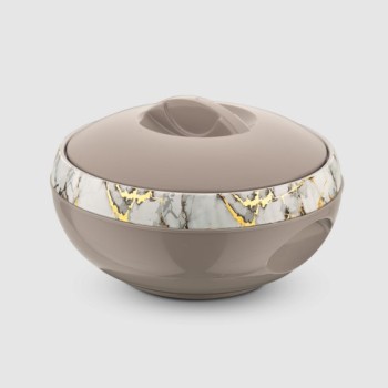 Asian Venus Inner Steel Casserole, 2500 ml, Brown |PU Insulated| BPA Free | Odour Proof| Food Grade | Easy to Carry | Easy to Store | Ideal for Chapatti | Roti | Serving Casserole