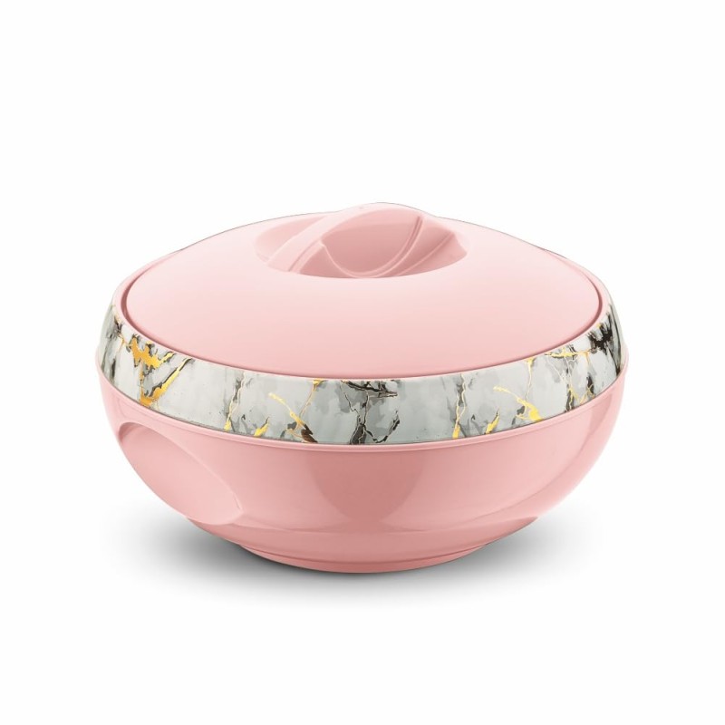 Asian Venus Inner Steel Casserole, 2500 ml, Pink |PU Insulated| BPA Free | Odour Proof| Food Grade | Easy to Carry | Easy to Store | Ideal for Chapatti | Roti | Serving Casserole