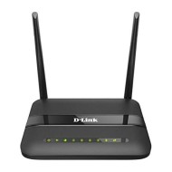 D-Link DSL-2750U Wireless-N 300 Mbps Single_band ADSL2/2+ 4-Port Router Black