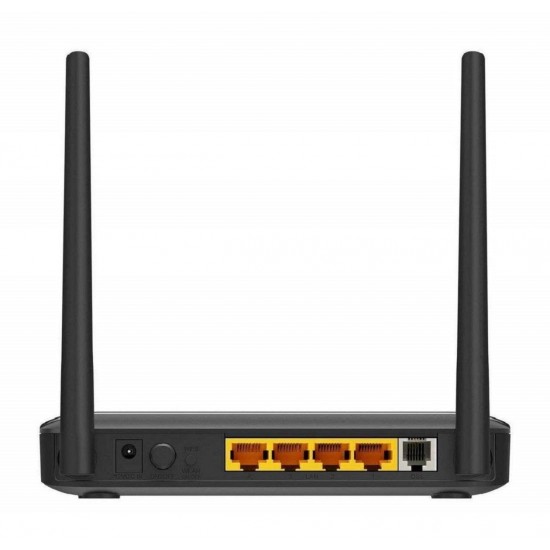 D-Link DSL-2750U Wireless-N 300 Mbps Single_band ADSL2/2+ 4-Port Router Black