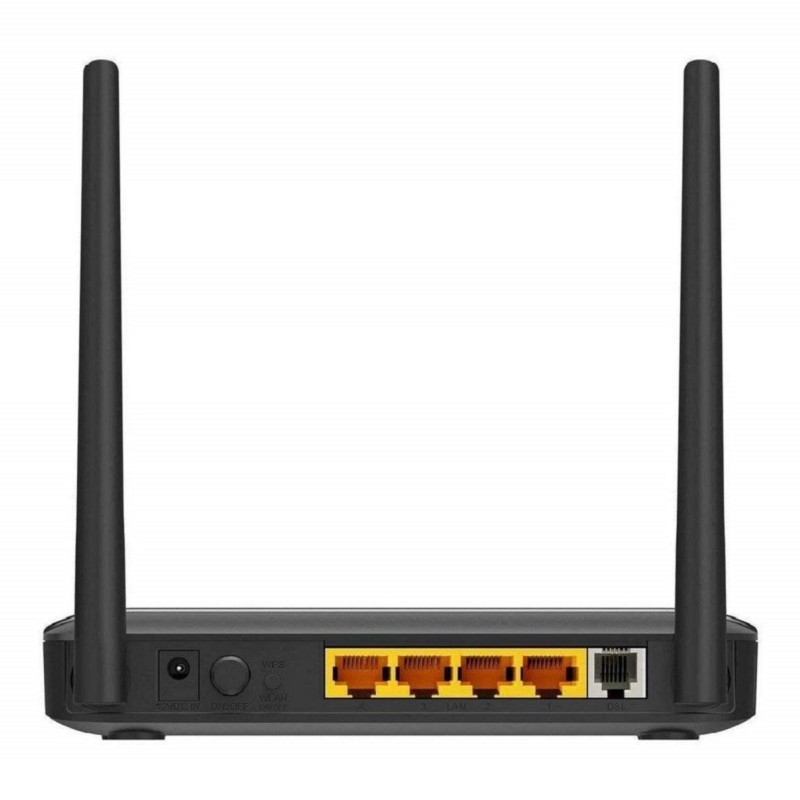 D-Link DSL-2750U Wireless-N 300 Mbps Single_band ADSL2/2+ 4-Port Router Black