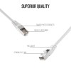 Quantum RJ45 Ethernet Patch/LAN Cable with Gold Plated Connectors Supports Upto 1000Mbps -32Feet (10 Meters), White Quantum RJ45 Ethernet Patch/LAN Cable with Gold Plated Connectors Supports Upto 1000Mbps -32Feet (10 Meters), White