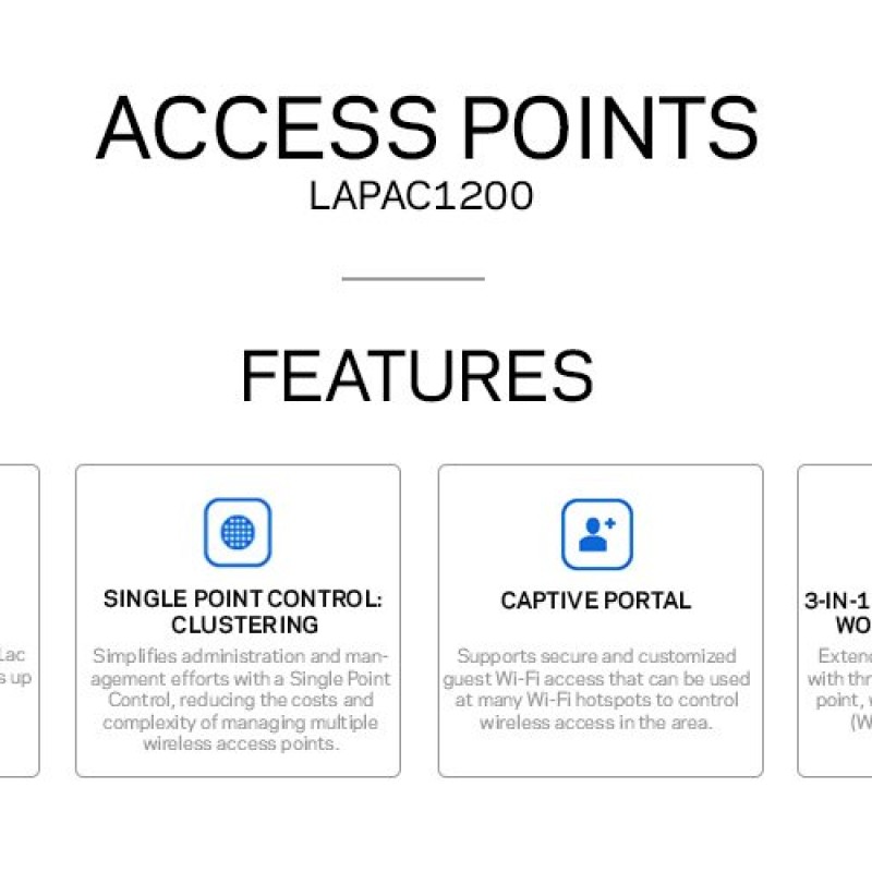 Linksys Business AC1200 Dual-Band Access Point (LAPAC1200)