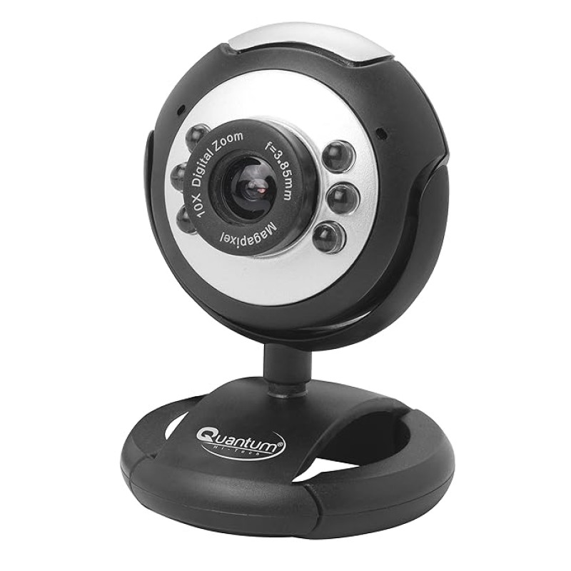 Quantum QHM495LM 6 Light Webcam For Laptop/Desktop (Black) Quantum QHM495LM 6 Light Webcam For Laptop/Desktop (Black)