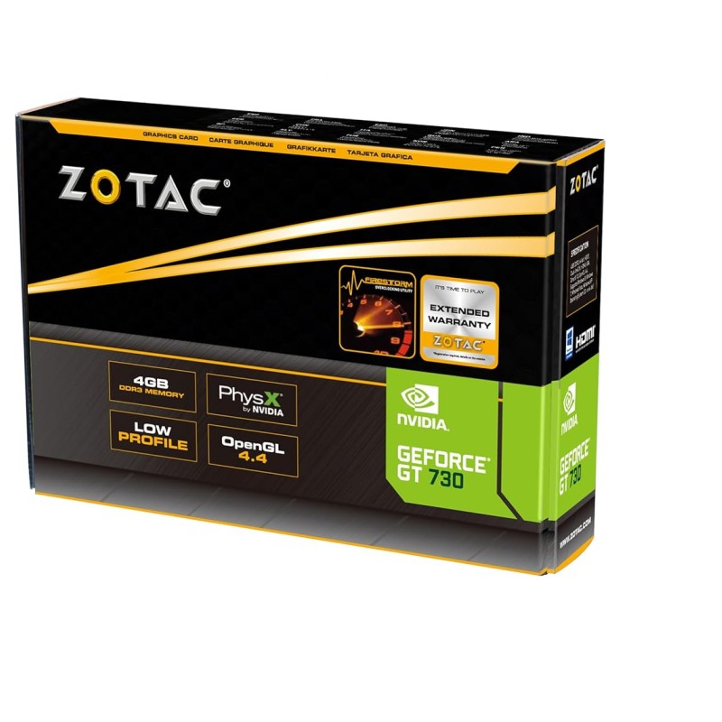 Zotac Gaming Geforce Gt 730 Ddr3 4Gb 64Bit Zotac Gaming Geforce Gt 730 Ddr3 4Gb 64Bit